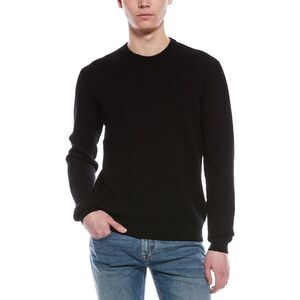 7 For All Mankind Mens Luxe Performance Crewneck Sweater, Black